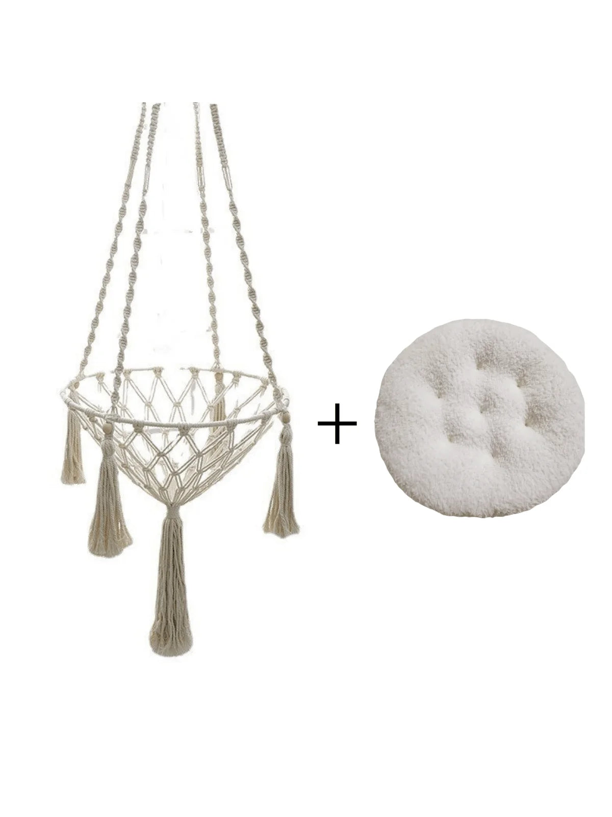 Hamac en corde tressée à la main pour chat – Élégance, confort et sérénité