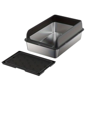 🧼 Bac à litière en acier inoxydable pour chat – Hygiène, durabilité et confort