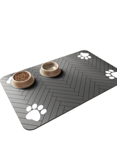 🧺 Tapis absorbant en diatomite pour gamelles de chien – Hygiène, élégance & praticité
